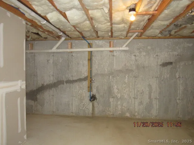 a view of a room with an empty space