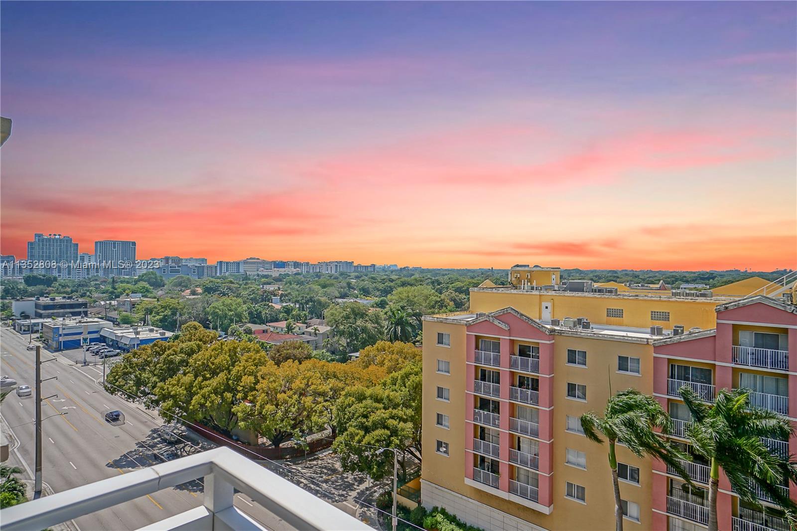 2665 Southwest 37th Avenue, Unit 914 Miami, FL 33133 - Photo 11 of 30 a view of a city from a terrace
