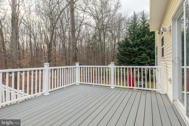 a view of a wooden roof deck