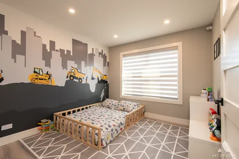 a room with furniture and window