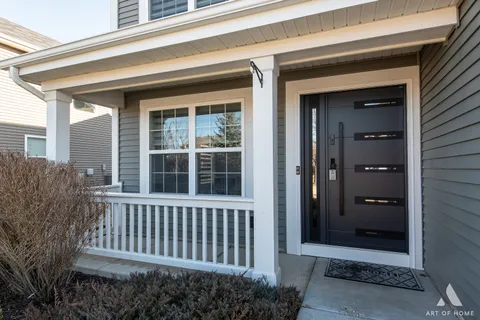 front view of a house with a window