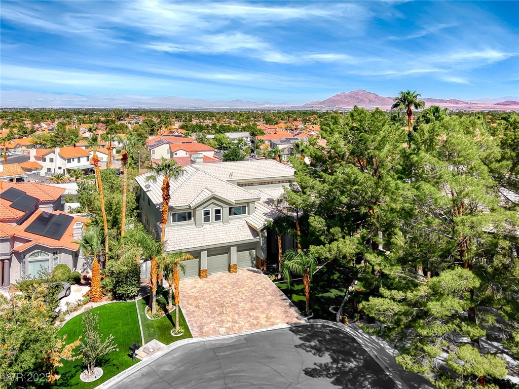 2309 Prometheus Court Henderson, NV 89074 - Photo 4 of 86 Aerial view of residential area with a mountainous background