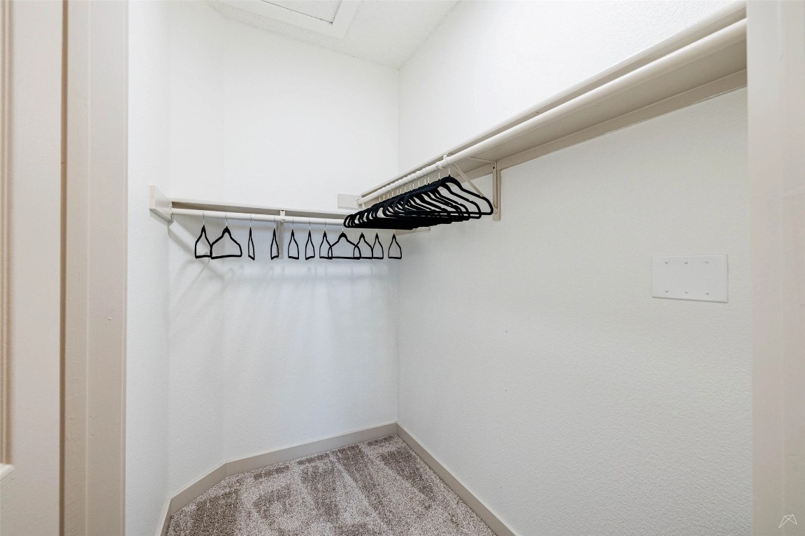 11908 Anderson Mill Road, Unit 822 Austin, TX 78726 - Photo 20 of 23 Walk in closet with light carpet