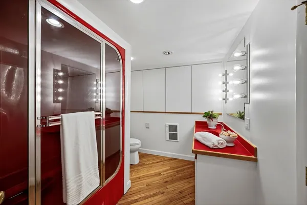 an empty room with window