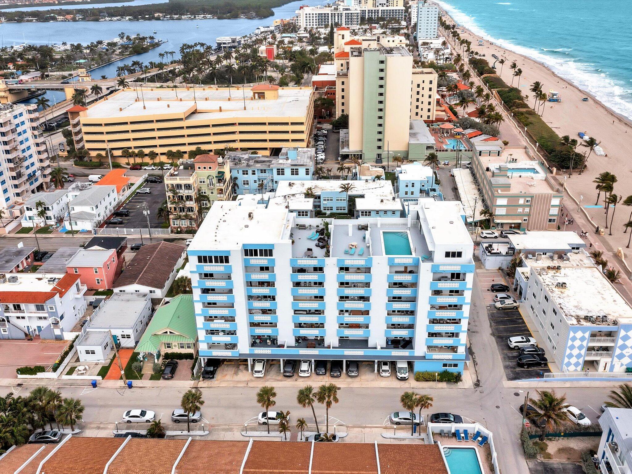 320 South Surf Road, Unit 205 Hollywood, FL 33019 - Photo 2 of 18 a view of a city with tall buildings