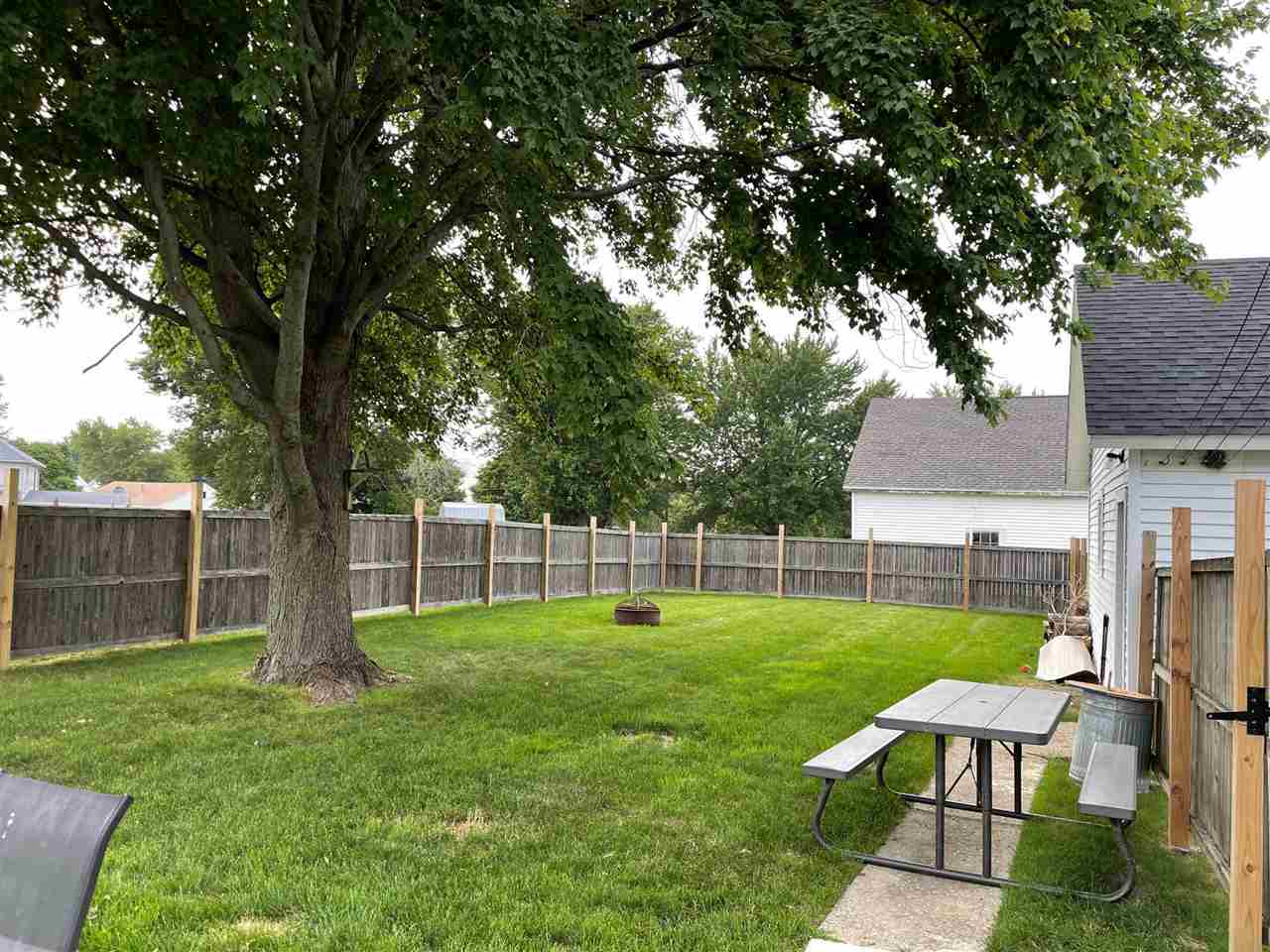 200 North Front Street Sublette, IL 61367 - Photo 35 of 35 a view of a backyard with a garden and trees