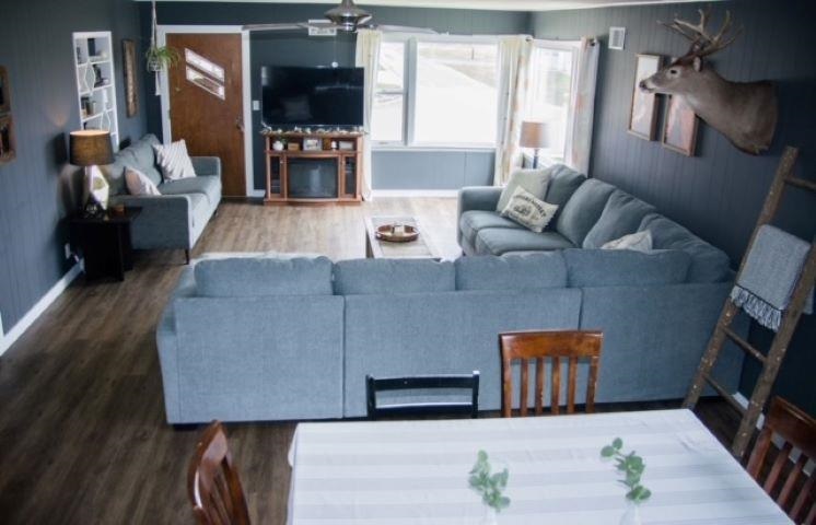 200 North Front Street Sublette, IL 61367 - Photo 7 of 35 a living room with furniture and a flat screen tv
