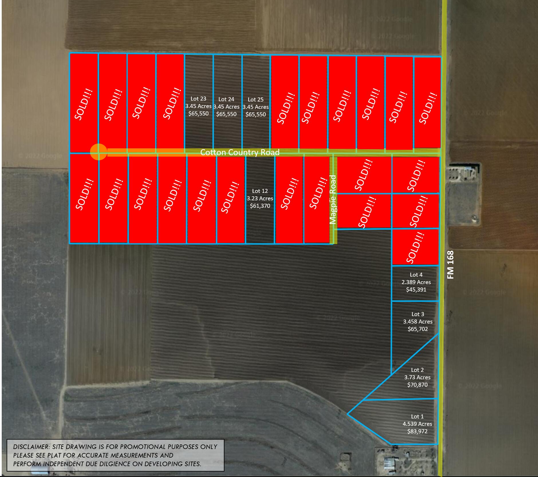 4096 Farm To Market Road 168 Ropesville, TX 79358 - Photo 2 of 3 2025 Lot Map