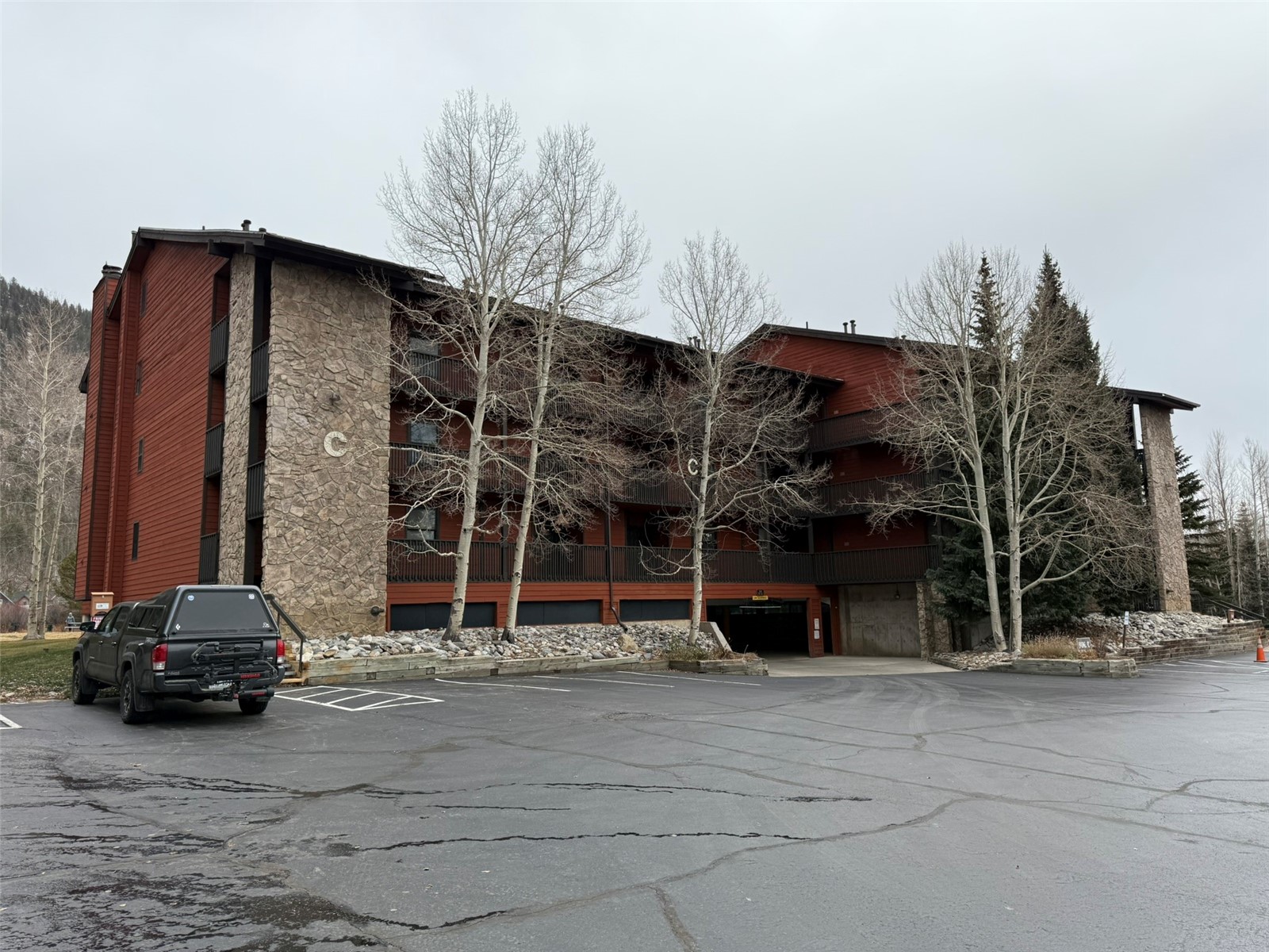500 Bills Ranch Road, Unit C111 Frisco, CO 80443 - Photo 24 of 33 a view of a car park in front of house