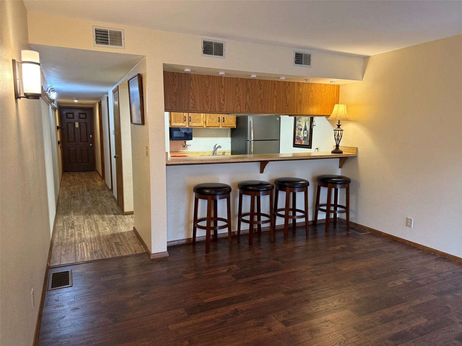 500 Bills Ranch Road, Unit C111 Frisco, CO 80443 - Photo 4 of 33 a dining room with furniture and wooden floor
