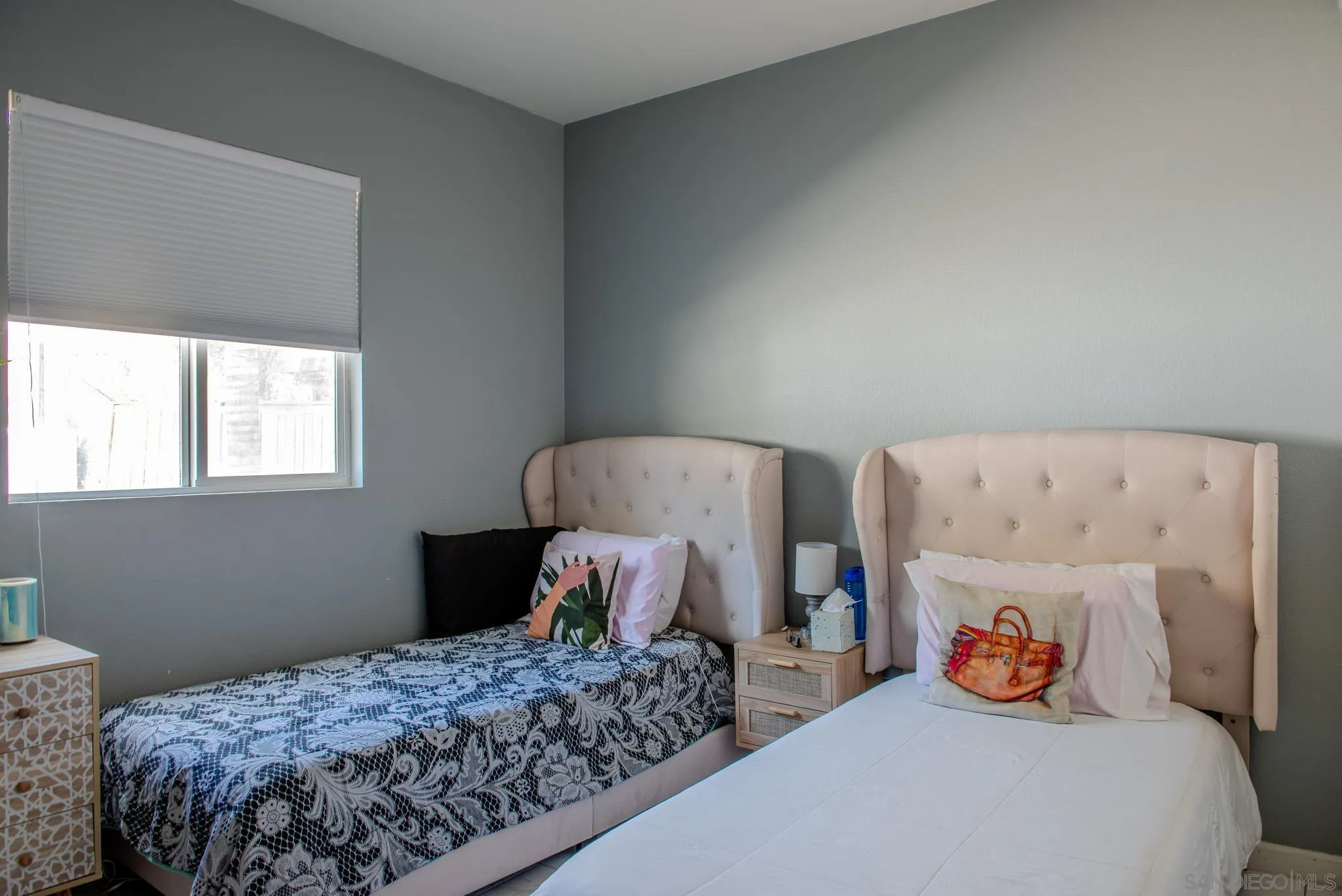 33567 Magnetite Street Menifee, CA 92584 - Photo 22 of 49 a bedroom with two beds and a lamp