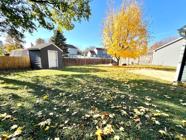 a house view with a garden space