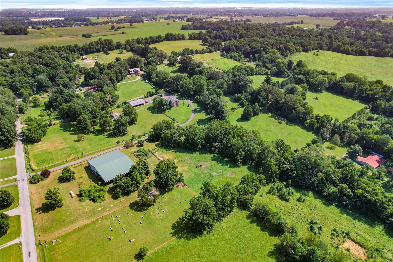 399 Jernigan Road Portland, TN 37148 - Photo 35 of 40 an aerial view of a house with a yard