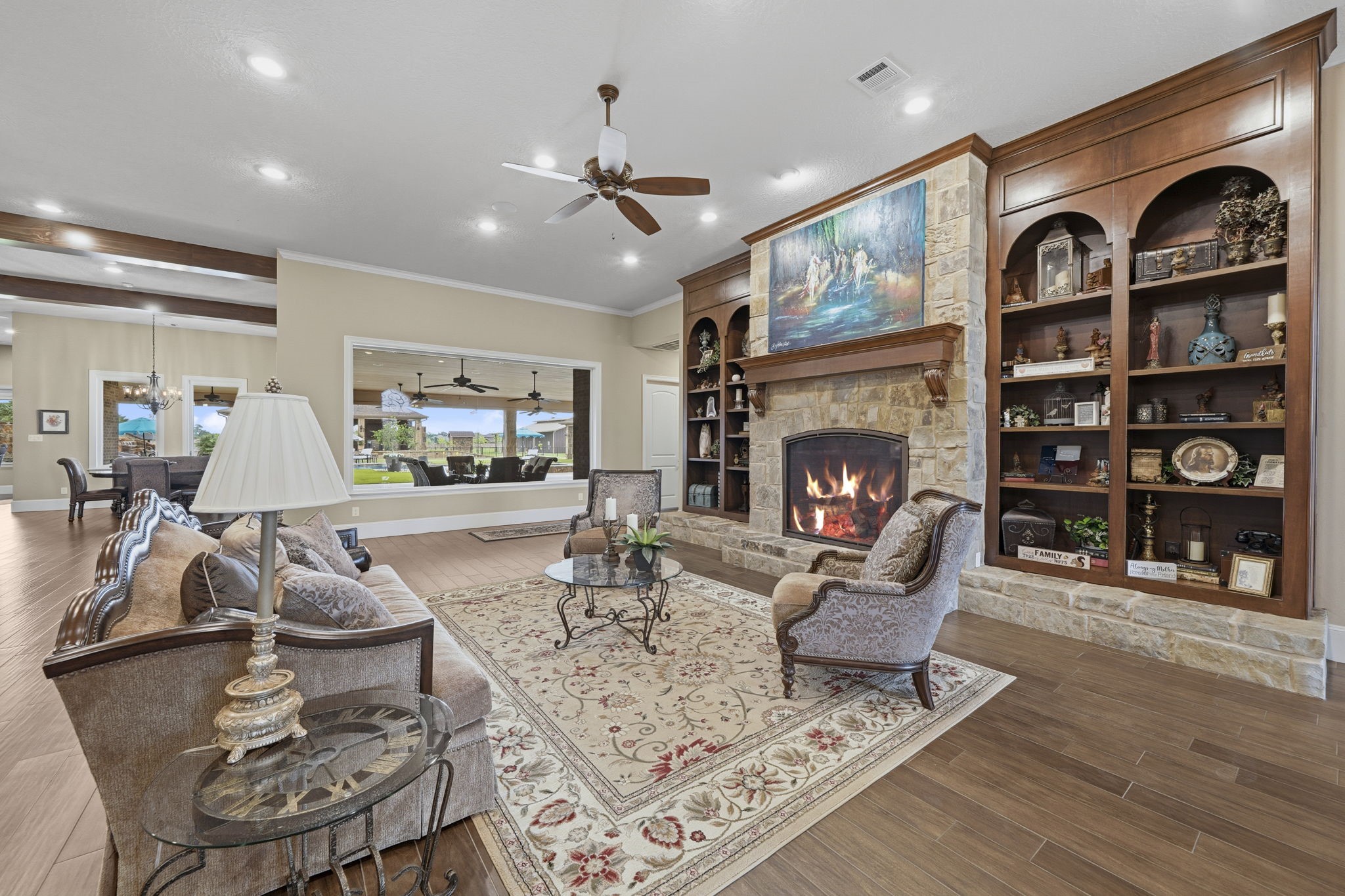 21620 Schiel Road Cypress, TX 77433 - Photo 5 of 49 Formal living with gas fireplace.