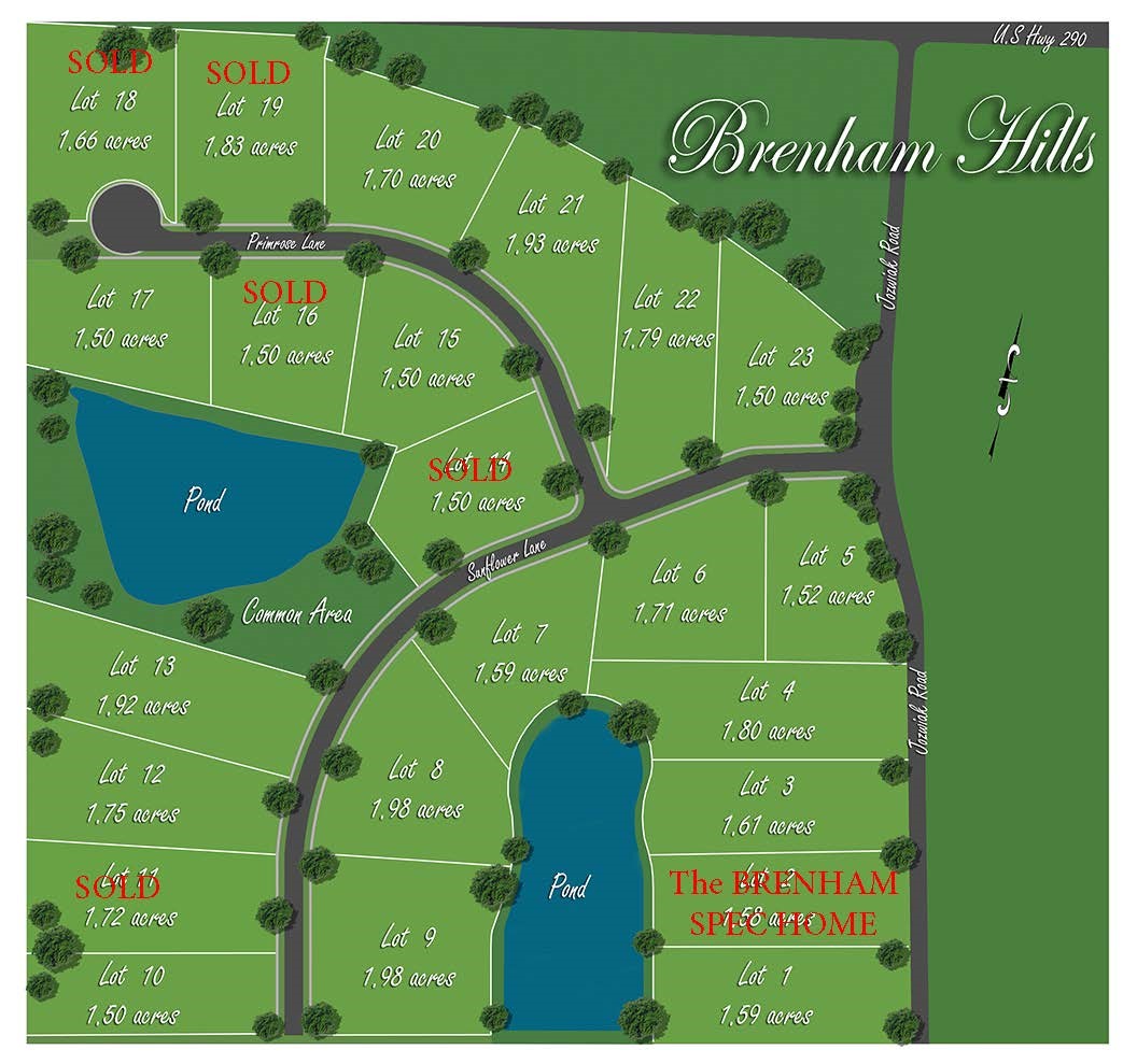 Lot 1 Jozwiak Road Chappell Hill, TX 77426 - Photo 1 of 9 a green sign that is on the wall