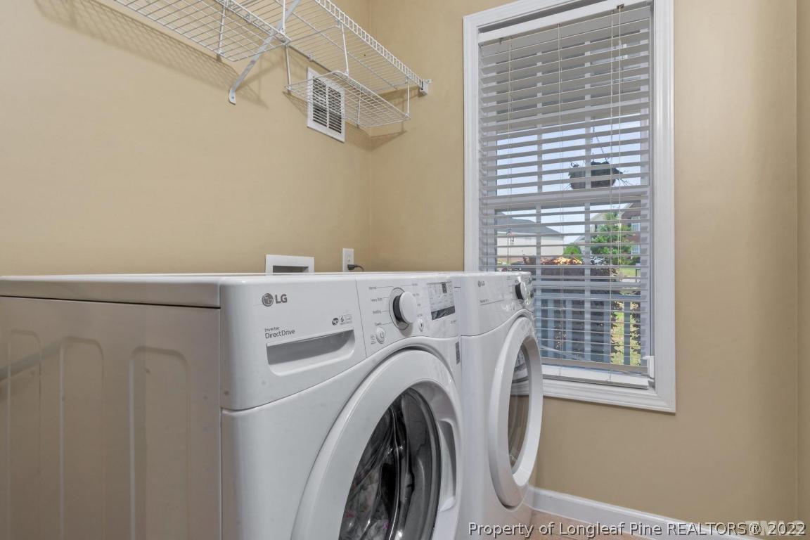 226 Linden Road Cameron, NC 28326 - Photo 21 of 36 a view of washer and dryer in a small room