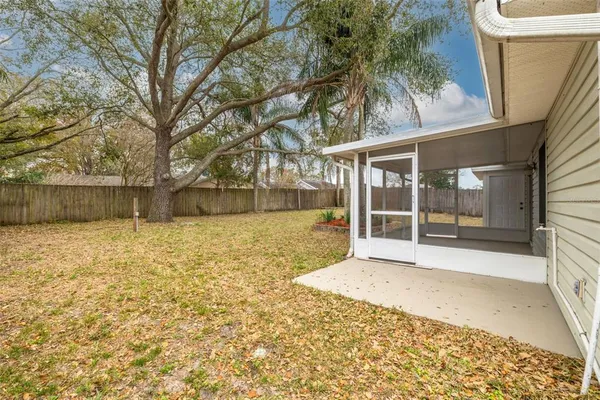 a house view with a outdoor space