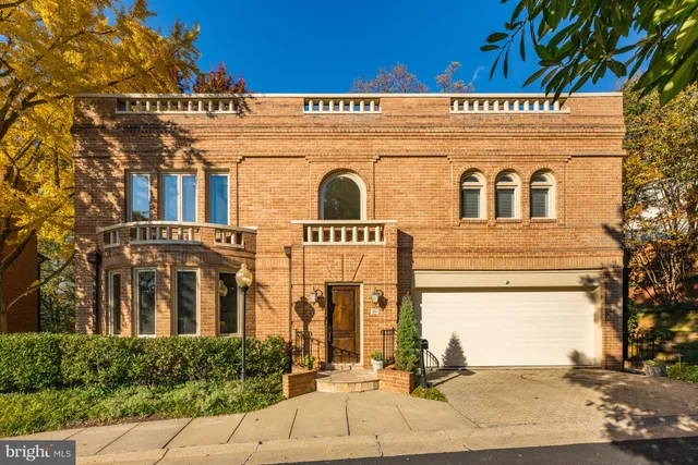 a front view of a building