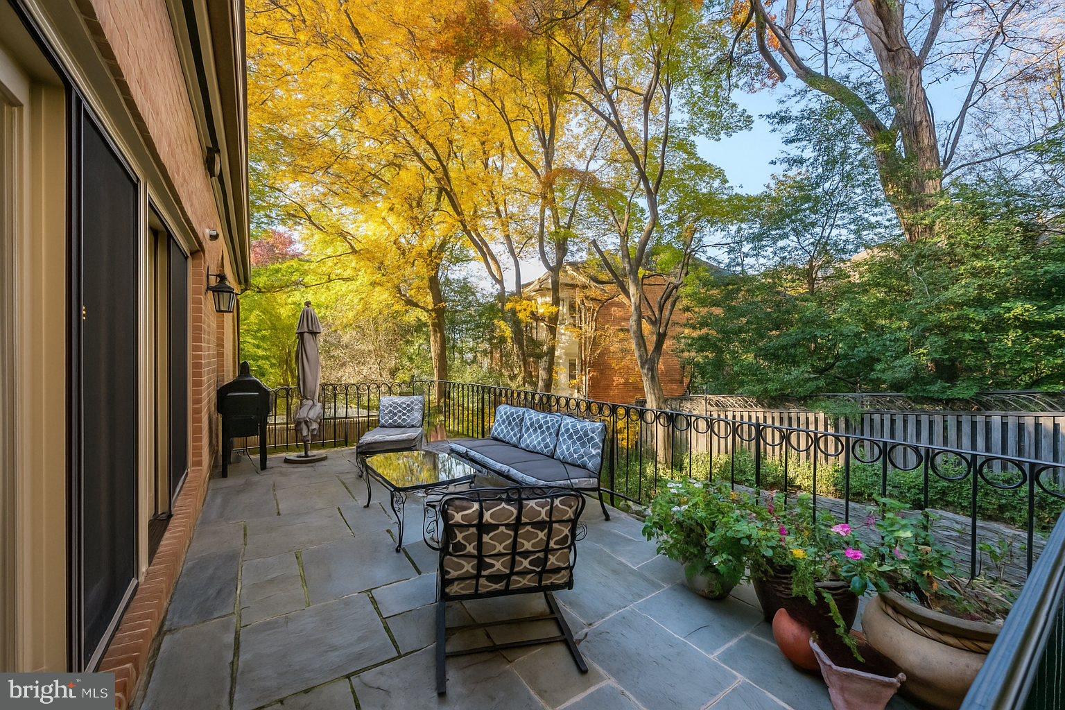 4616 Foxhall Crescent Northwest Washington, DC 20007 - Photo 17 of 21 a view of two chairs in the balcony