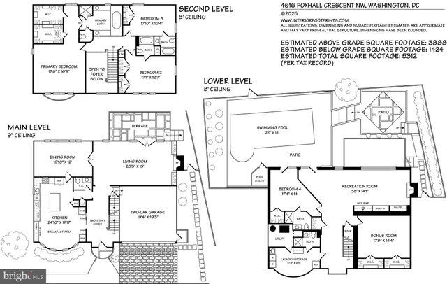$2,200,000 | 4616 Foxhall Crescent Northwest, Washington, DC 20007