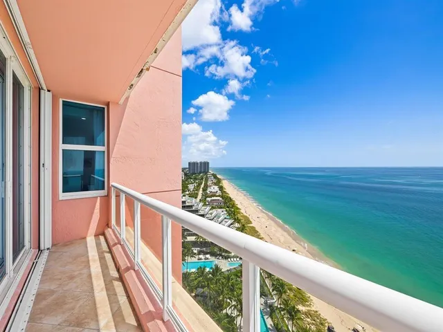 a view of balcony with hardwood