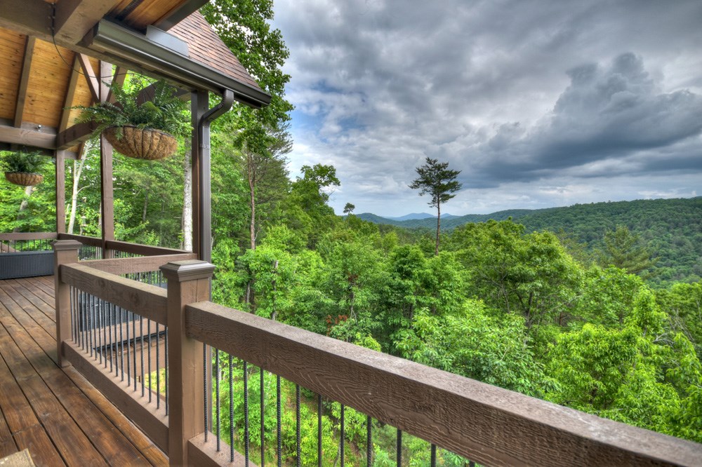 436 Geronimo Road Cherry Log, GA 30522 - Photo 32 of 72 a view of a garden from a balcony