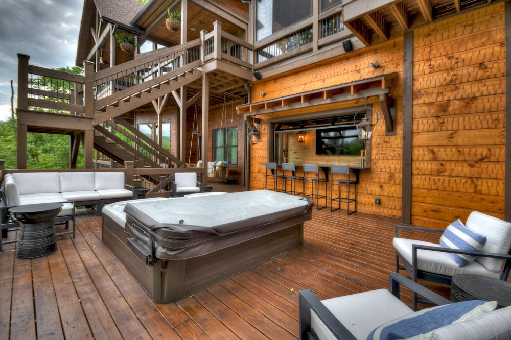 436 Geronimo Road Cherry Log, GA 30522 - Photo 59 of 72 a view of a dinning tables and chair in the patio of the house