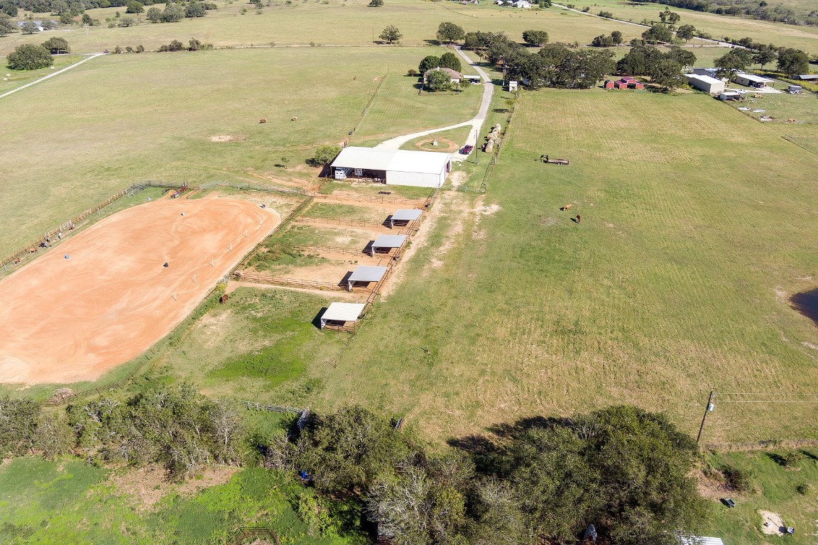 2542 Witter Road Lockhart, TX 78644 - Photo 28 of 40 an aerial view of residential houses with outdoor space