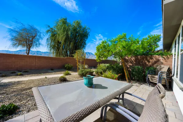 a house view with a garden space