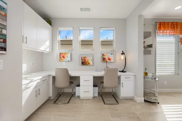 a view of kitchen with breakfast area