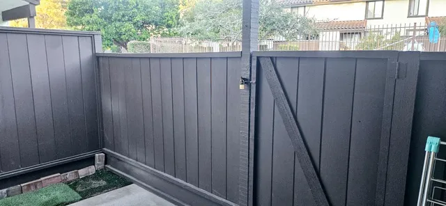 a view of a room with a window