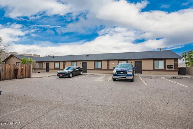 a car parked in front of a house