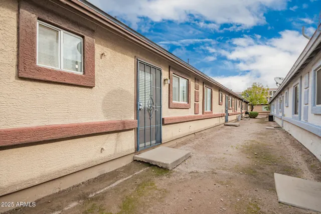 a view of backyard with cabin