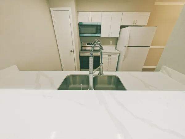 a close view of dining table