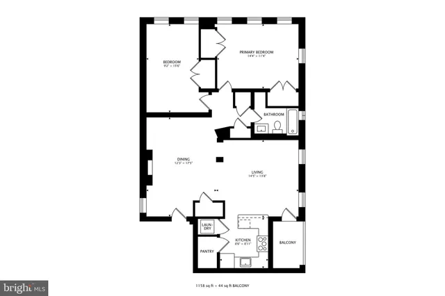 a picture of a bench in front of a door