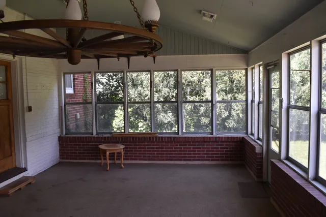 a kitchen with appliances and cabinets
