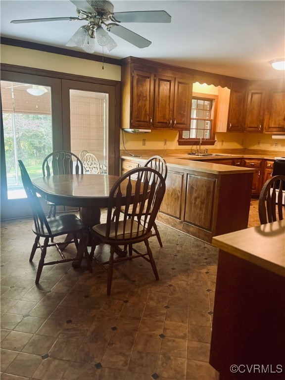 9611 Old Forge Road Providence Forge, VA 23140 - Photo 26 of 38 a view of a dining room with furniture window and outside view