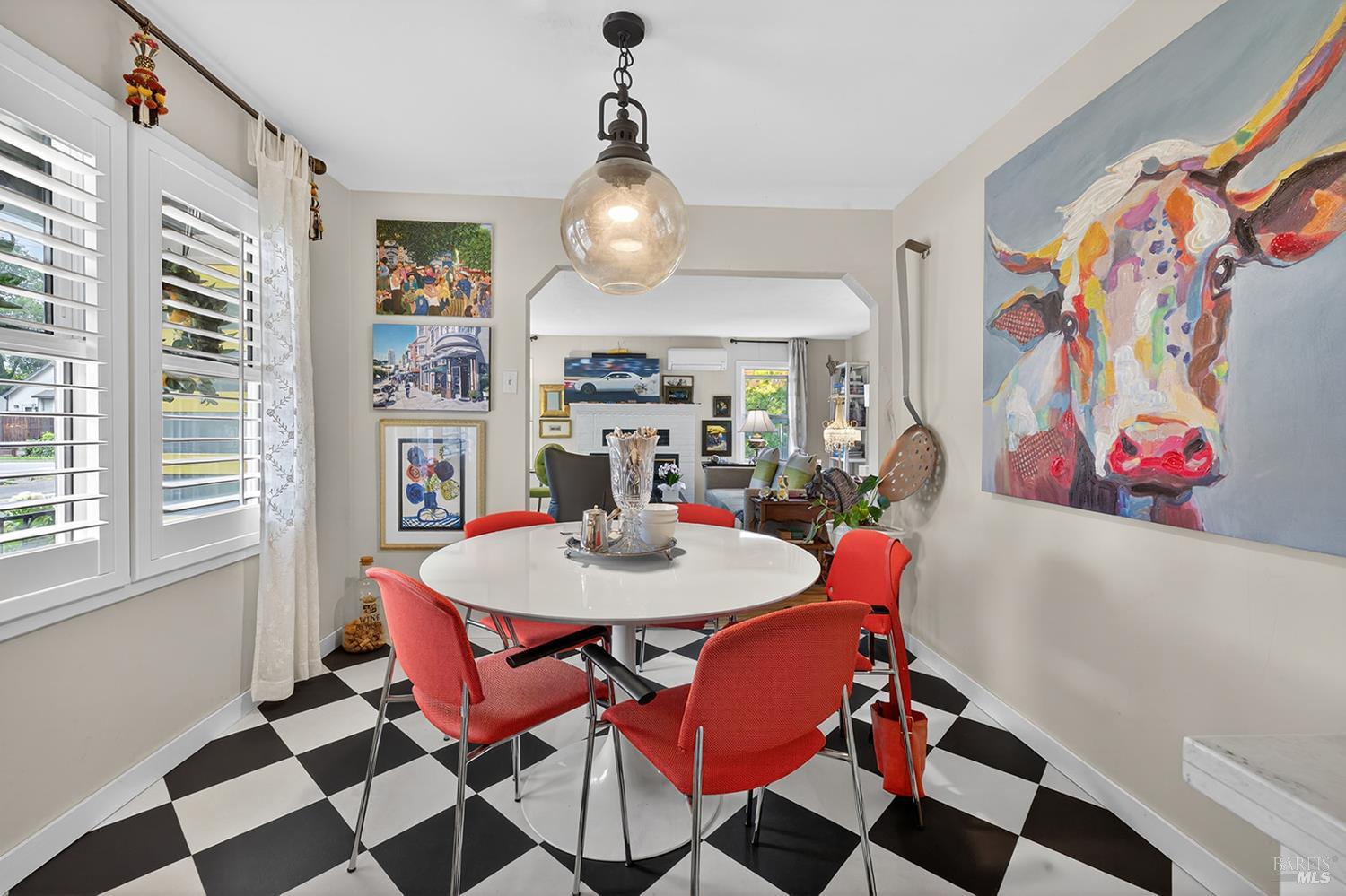 1832 Wright Street Santa Rosa, CA 95404 - Photo 8 of 25 a view of a dining room with furniture and a chandelier