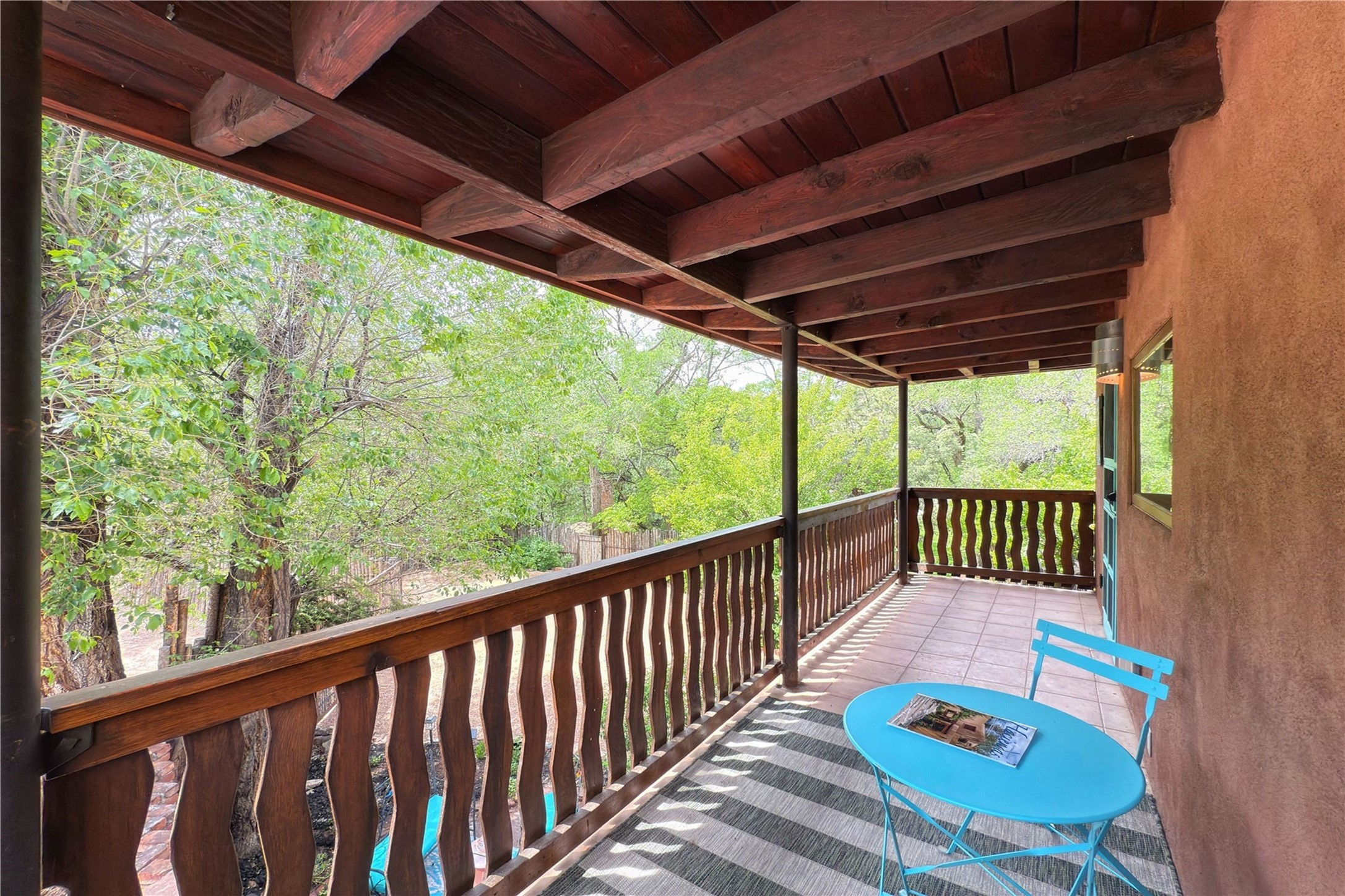 1352 Bishops Lodge Road Santa Fe, NM 87506 - Photo 50 of 66 Dancing Hare balcony on bedroom #1