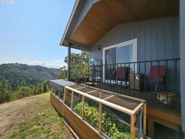 a view of a park with slide