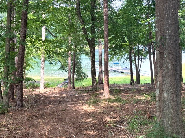 122 Bud Lane Anderson, SC 29625 - Photo 2 of 4 A tranquil lake view unfolds through a serene, wooded lot.