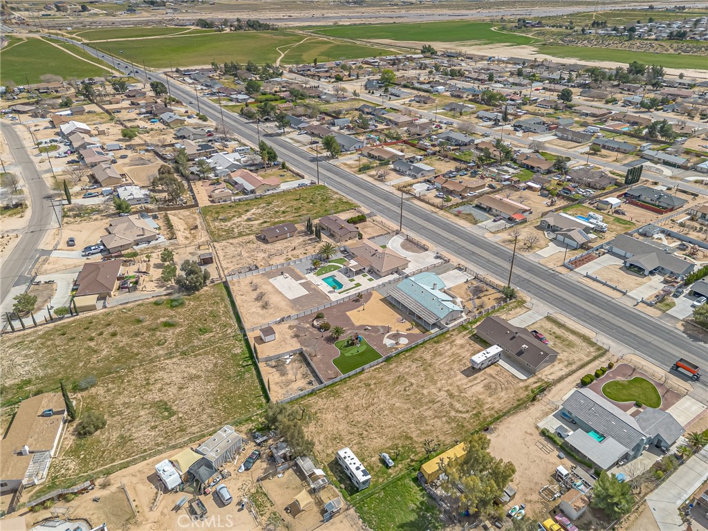 19084 Rock Springs Road Hesperia, CA 92345 - Photo 37 of 44 an aerial view of a house with a outdoor space