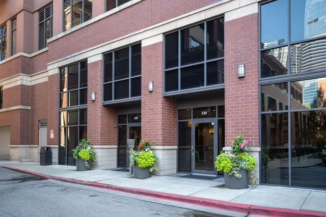 a front view of a multi story residential apartment building