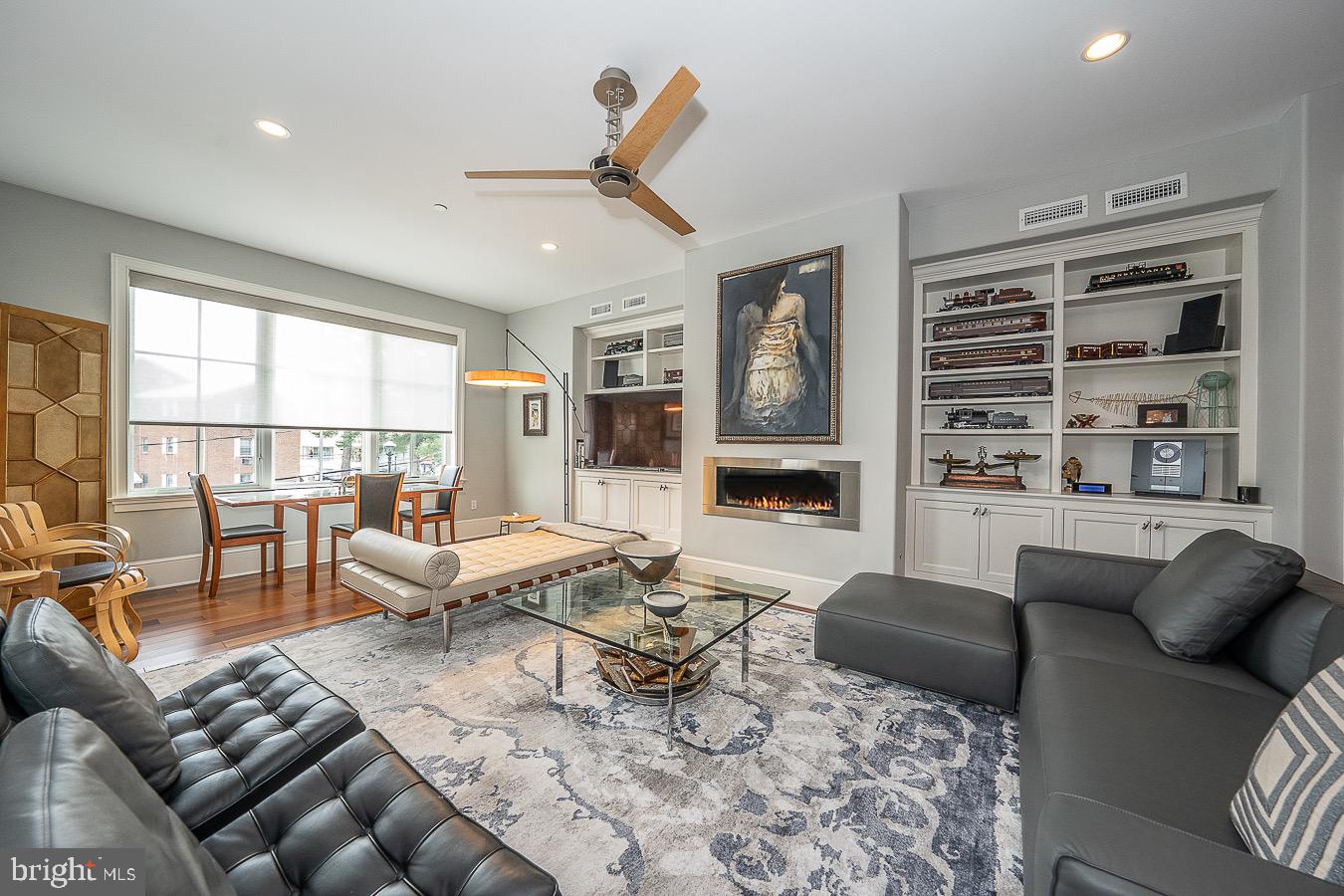 100 St Georges Road, Unit A3 Ardmore, PA 19003 - Photo 8 of 43 a living room with furniture fireplace and a large window