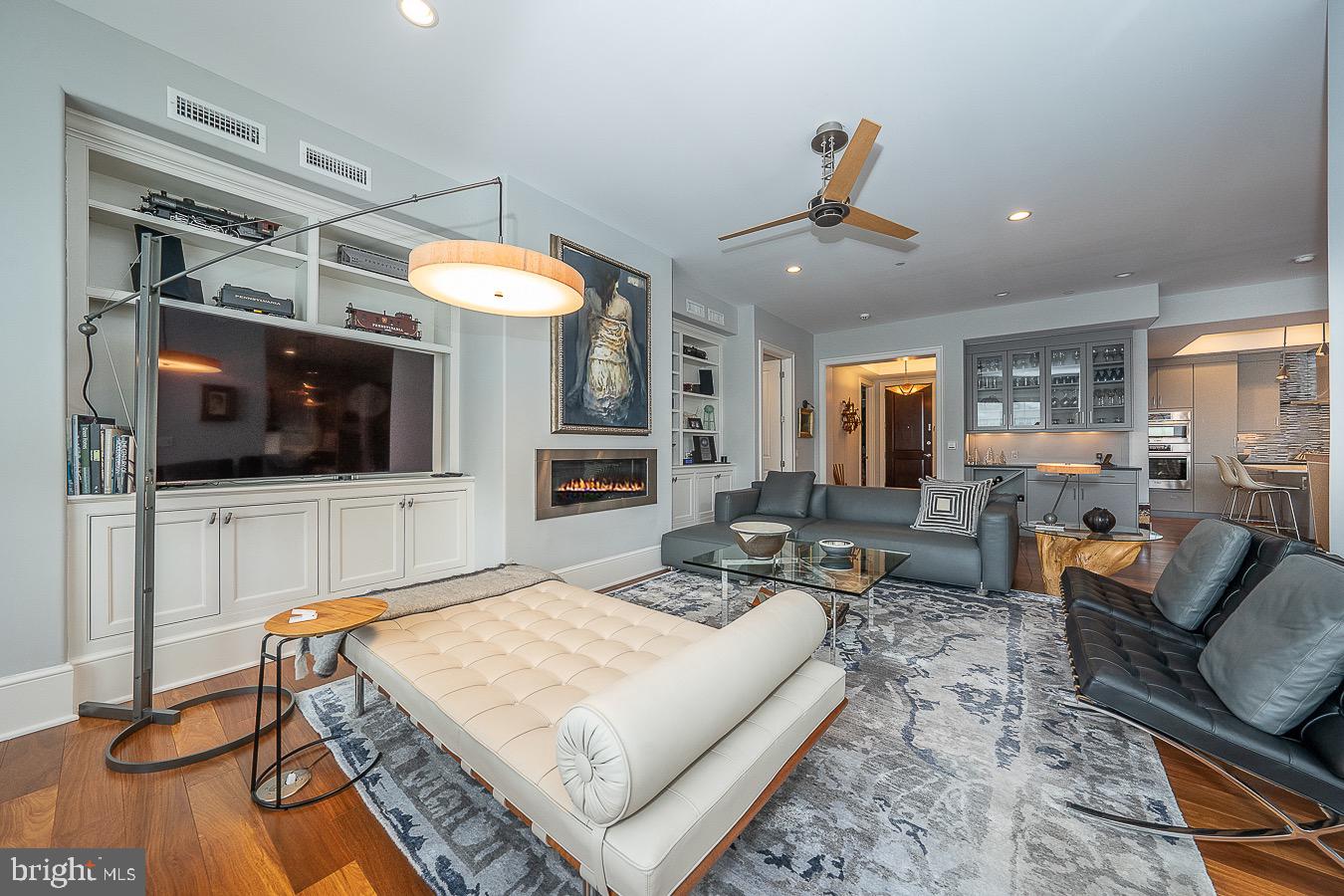 100 St Georges Road, Unit A3 Ardmore, PA 19003 - Photo 9 of 43 a living room with furniture and a flat screen tv