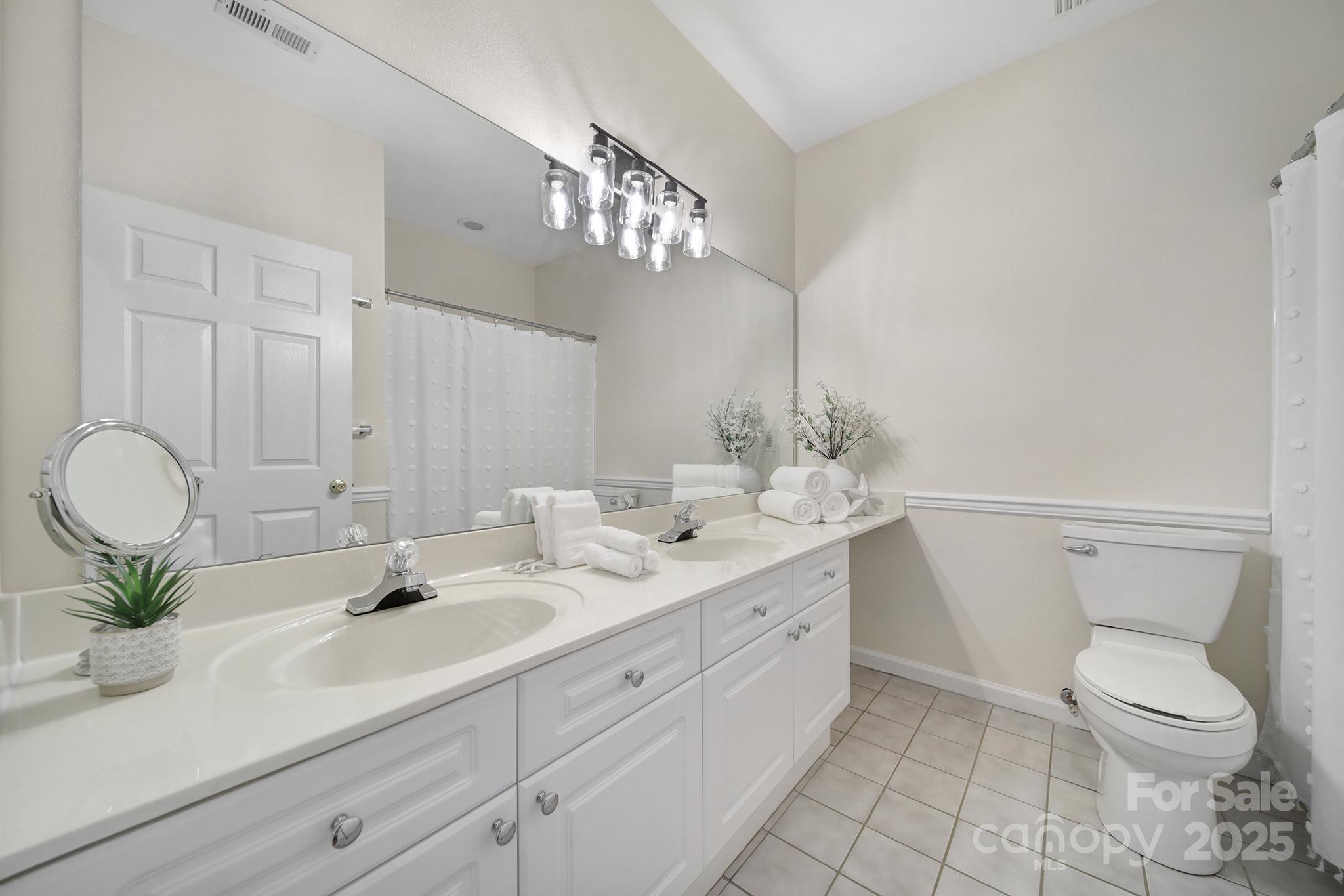 614 Stone Village Drive Fort Mill, SC 29708 - Photo 23 of 42 a bathroom with a toilet a sink and mirror