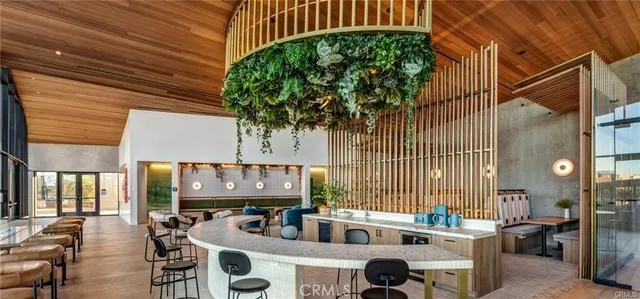 a view of balcony with a potted plant