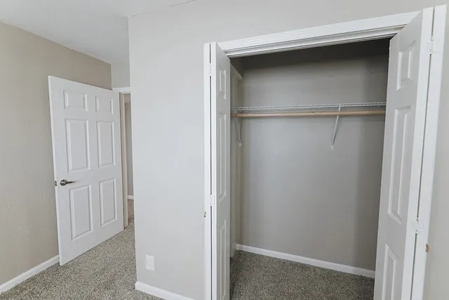 a view of closet area