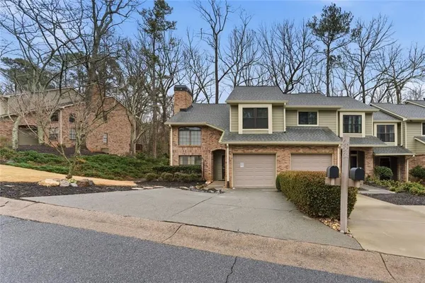 front view of house with a small yard