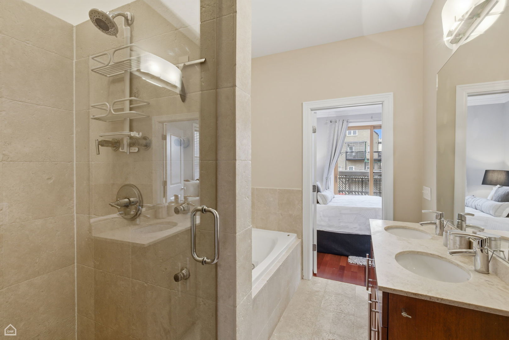 2229 North Leavitt Street, Unit 2 Chicago, IL 60647 - Photo 13 of 19 a bathroom with a sink and a mirror